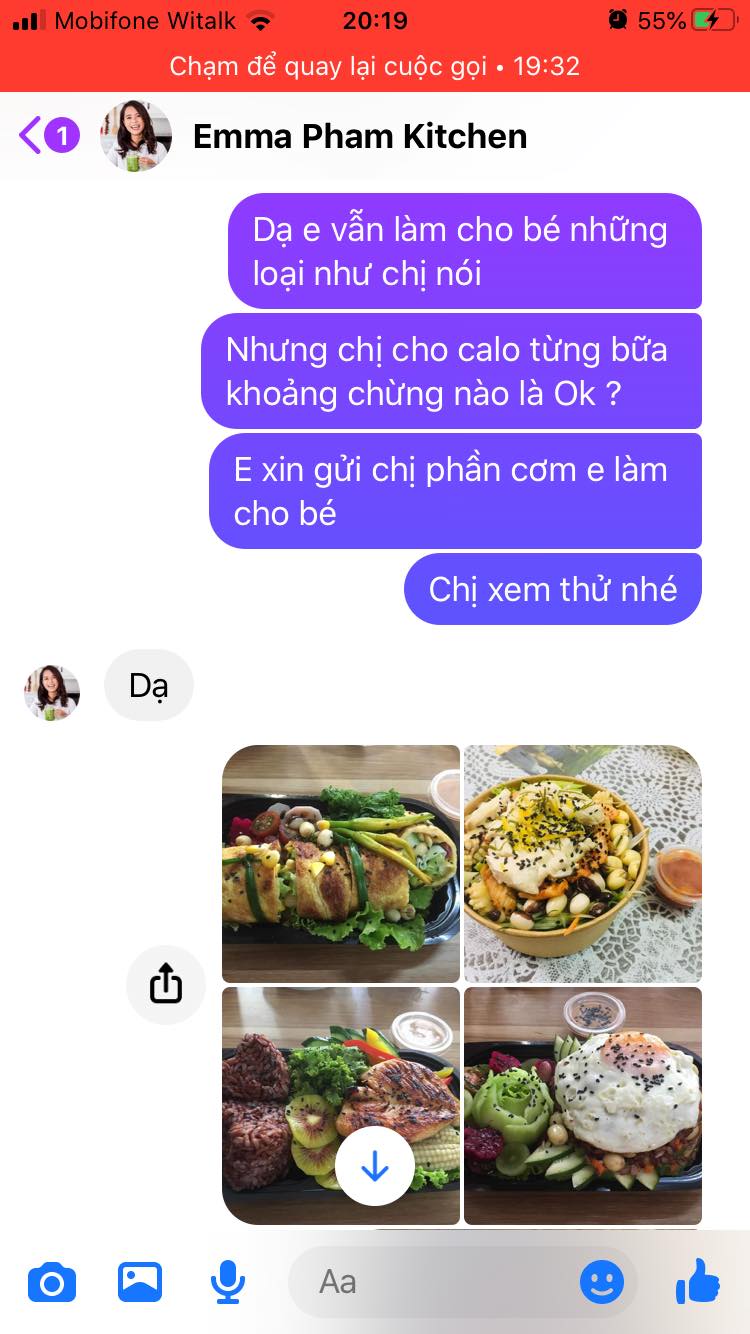 Ý kiến đánh giá của Youtuber Emma Pham Kitchen dành cho thực đơn Eat Clean của Bếp Bà&Mẹ