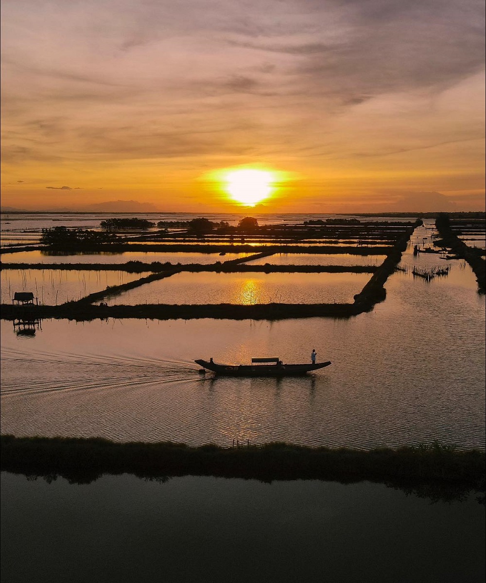 điểm ngắm hoàng hôn đẹp ở huế, ở huế ngắm hoàng hôn đẹp, phá tam giang huế, hồ khe ngang, đồi vọng cảnh, đầm lập an,