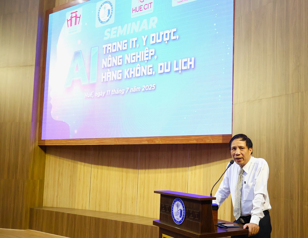 seminar, ứng dụng của AI, trí tuệ nhân tạo, AI trong IT, Y dược, Nông nghiệp, Hàng không và Du lịch, Huế Hiếu Học, HueCIT, Đại học Y Dược Huế seminar, ứng dụng của AI, trí tuệ nhân tạo, AI trong IT, Y dược, Nông nghiệp, Hàng không và Du lịch, Huế Hiếu Học, HueCIT, Đại học Y Dược Huế