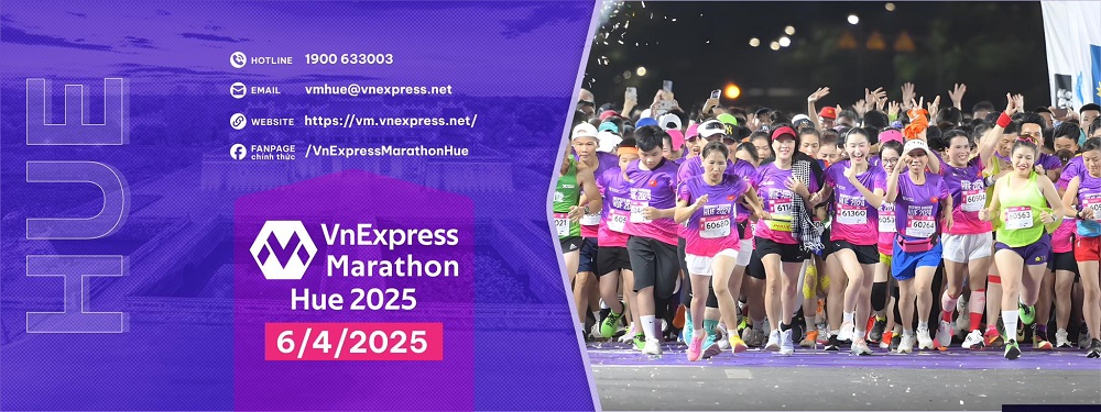 Giải chạy VnExpress Marathon Huế 2025, cung đường chạy khám phá thành phố Huế, giỗ Tổ Hùng Vương, Năm Du lịch quốc gia Huế 2025 Giải chạy VnExpress Marathon Huế 2025, cung đường chạy khám phá thành phố Huế, giỗ Tổ Hùng Vương, Năm Du lịch quốc gia Huế 2025