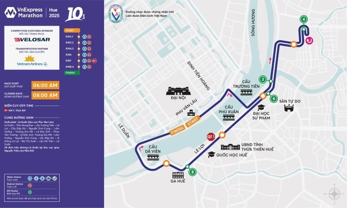 Giải chạy VnExpress Marathon Huế 2025, cung đường chạy khám phá thành phố Huế, giỗ Tổ Hùng Vương, Năm Du lịch quốc gia Huế 2025 Giải chạy VnExpress Marathon Huế 2025, cung đường chạy khám phá thành phố Huế, giỗ Tổ Hùng Vương, Năm Du lịch quốc gia Huế 2025
