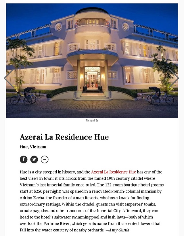 Khách sạn Azerai La Residence Huế