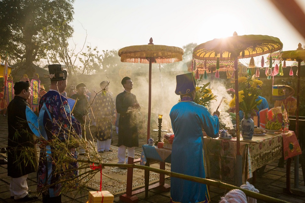 Lễ dựng nêu ngày Tết trong Hoàng cung Huế