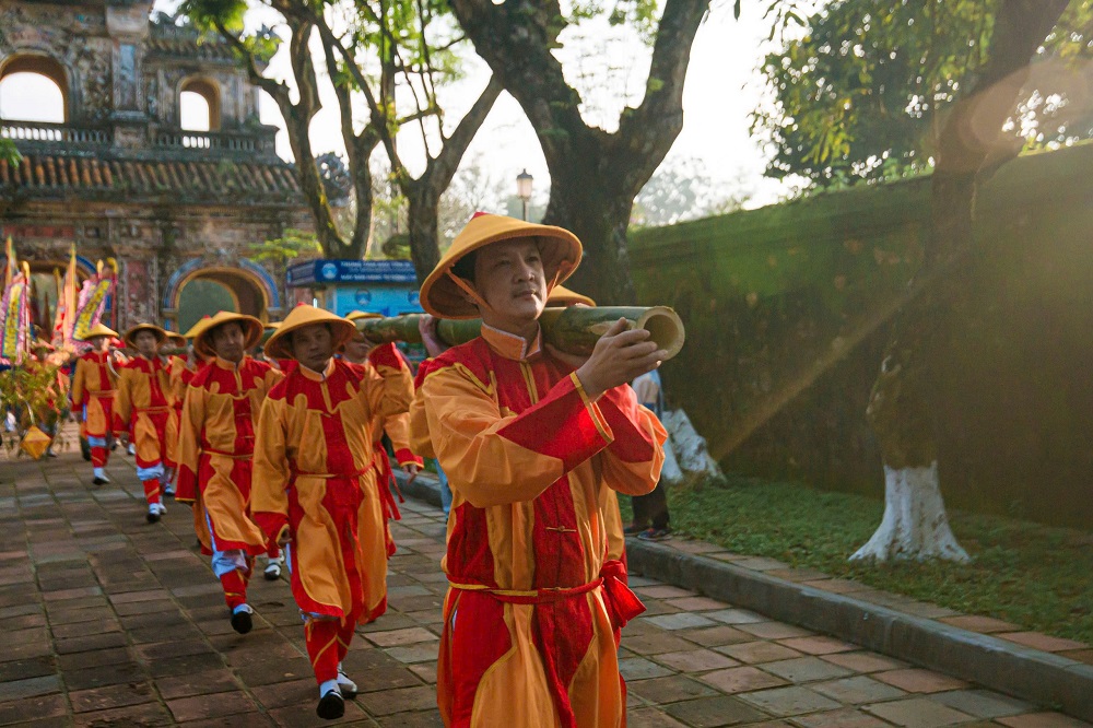 Lễ dựng nêu ngày Tết trong Hoàng cung Huế