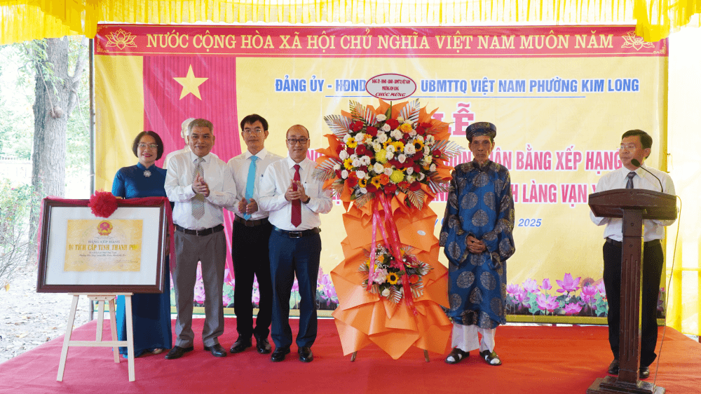 đình làng Vạn Xuân, di tích lịch sử, cấp thành phố, kiến trúc đình làng Huế, Kim Long