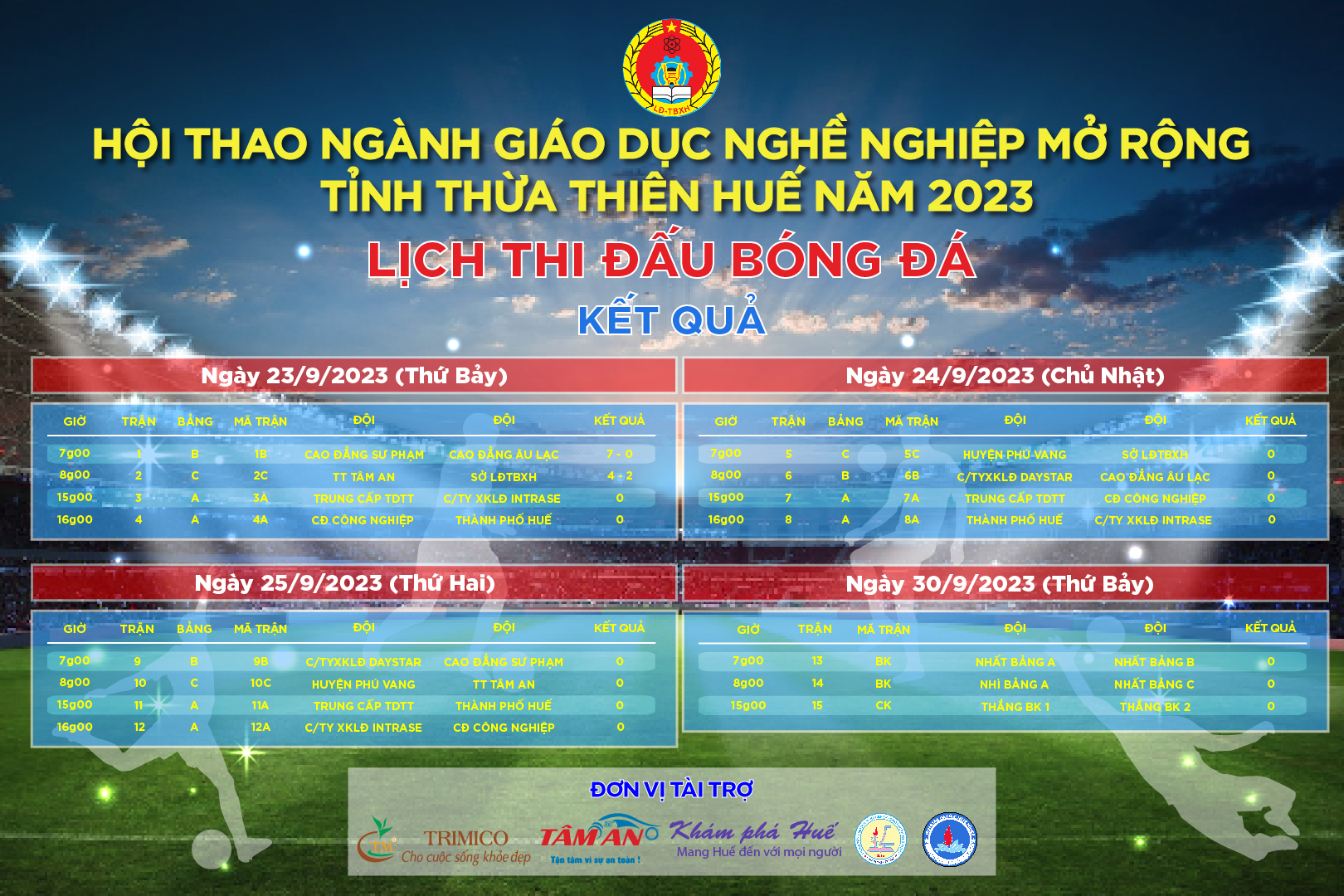 Hội thao ngành Giáo dục nghề nghiệp mở rộng tỉnh Thừa Thiên Huế năm 2023.