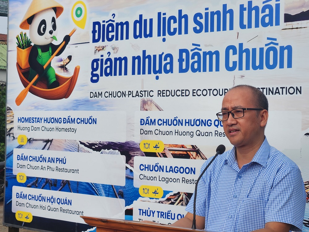 du lịch không rác nhựa, Đầm Chuồn Huế, du lịch sinh thái Huế, giảm rác thải nhựa Huế, dự án Huế - Đô thị giảm nhựa, Dự án TVA, WWF Việt Nam, Hoàng Ngọc Tường Vân, mô hình du lịch xanh, du lịch cộng đồng Đầm Chuồn, giảm thiểu rác thải nhựa, du lịch bền vững Huế, du lịch đầm phá Huế