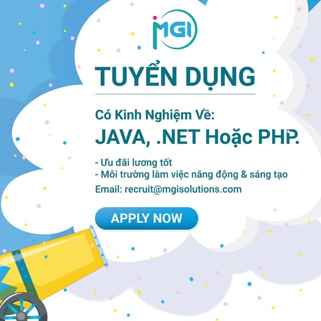 MGI-PI tuyển dụng JAVA, PHP, .NET