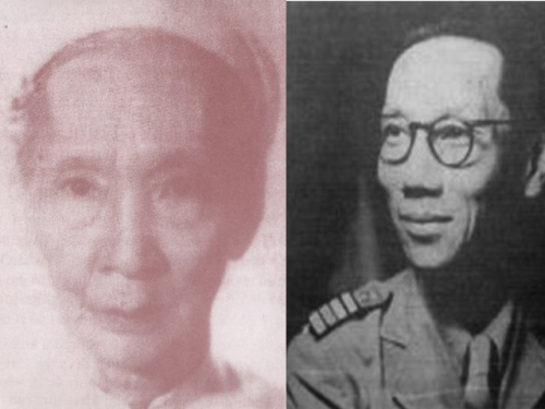 Cựu hoàng Duy Tân (phải) và Hoàng phi Mai Thị Vàng (trái)