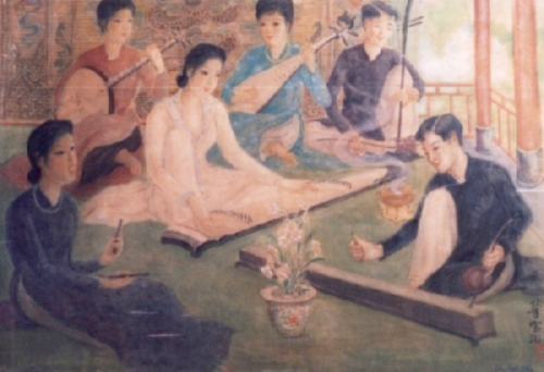 Ca Huế - tác phẩm của họa sĩ Tôn Thất Đào