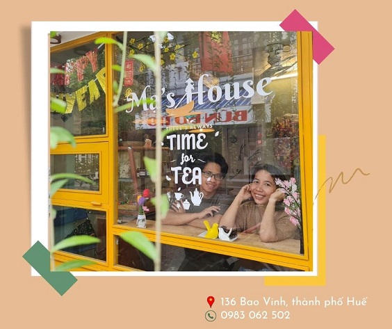 Mạ's house - Tiệm trà, cafe và hướng dẫn làm bánh truyền thống đặc trưng xứ Huế