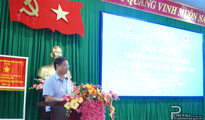 Phó Chủ tịch Thường trực UBND tỉnh Nguyễn Thanh Bình phát biểu chỉ đạo tại hội nghị