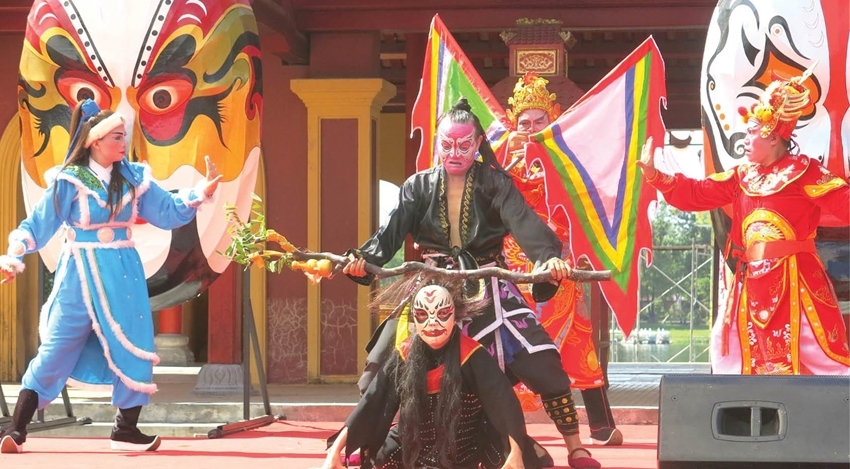 Tuong masks are typical and special 