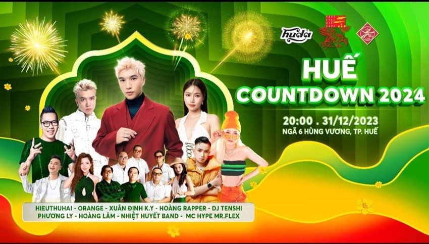 Chương trình nghệ thuật Countdown- Chào năm mới 2024 sẽ diễn ra vào lúc 20h tối 31/12 