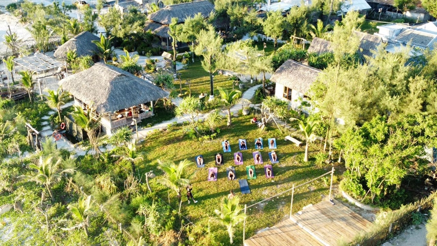Homestay Ruốc villa ở xã Quảng Công đang rất hút khách du lịch 