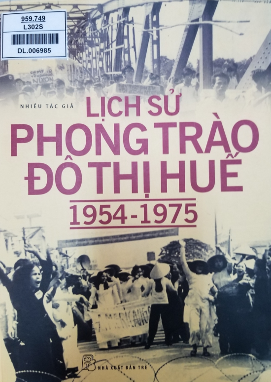 Bìa sách Lịch sử phong trào đô thị Huế 1954 - 1975