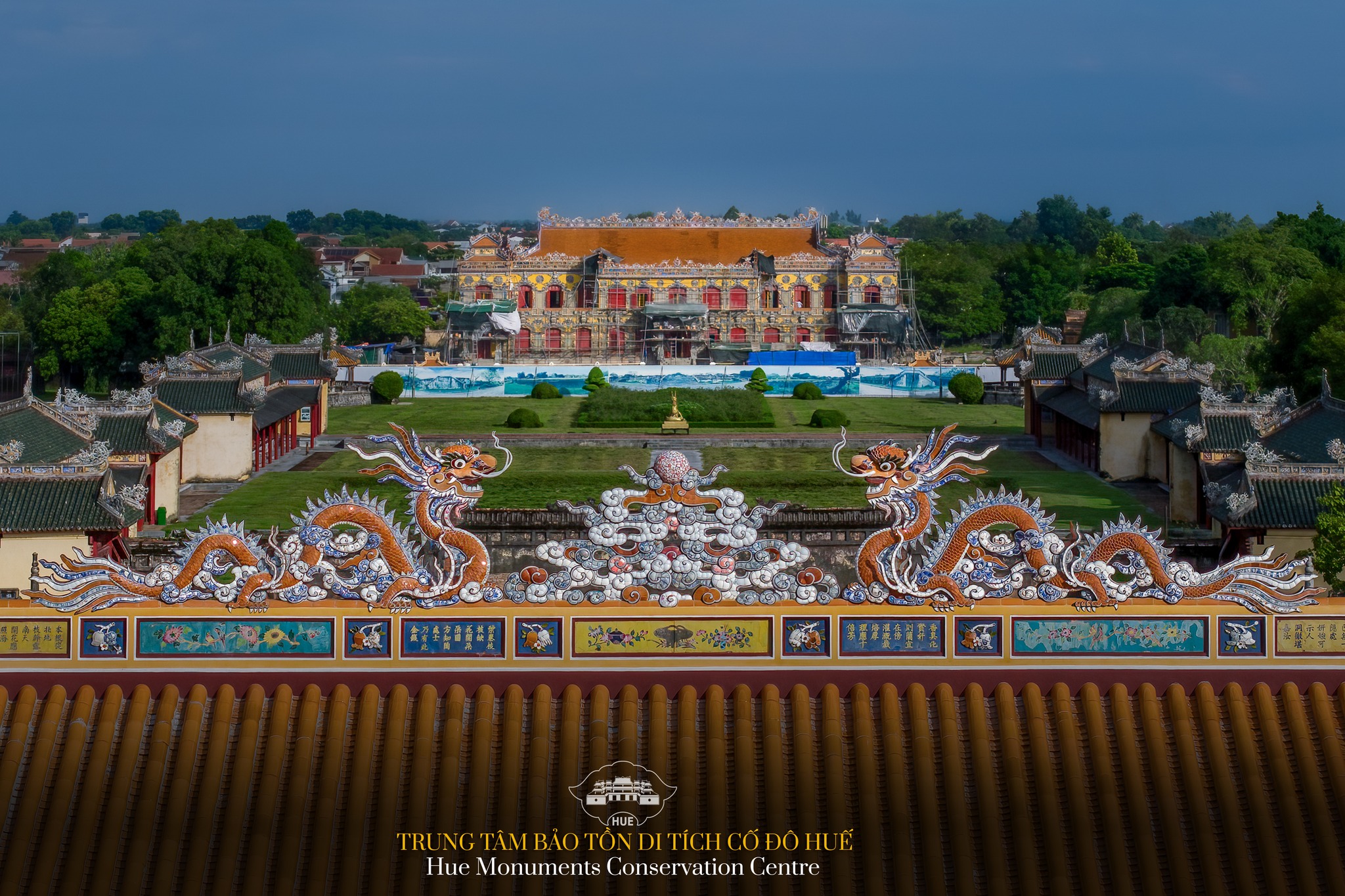 Thai Hoa palace and Kien Trung palace undergoing improvements day by day to welcome Lunar New Year 2024