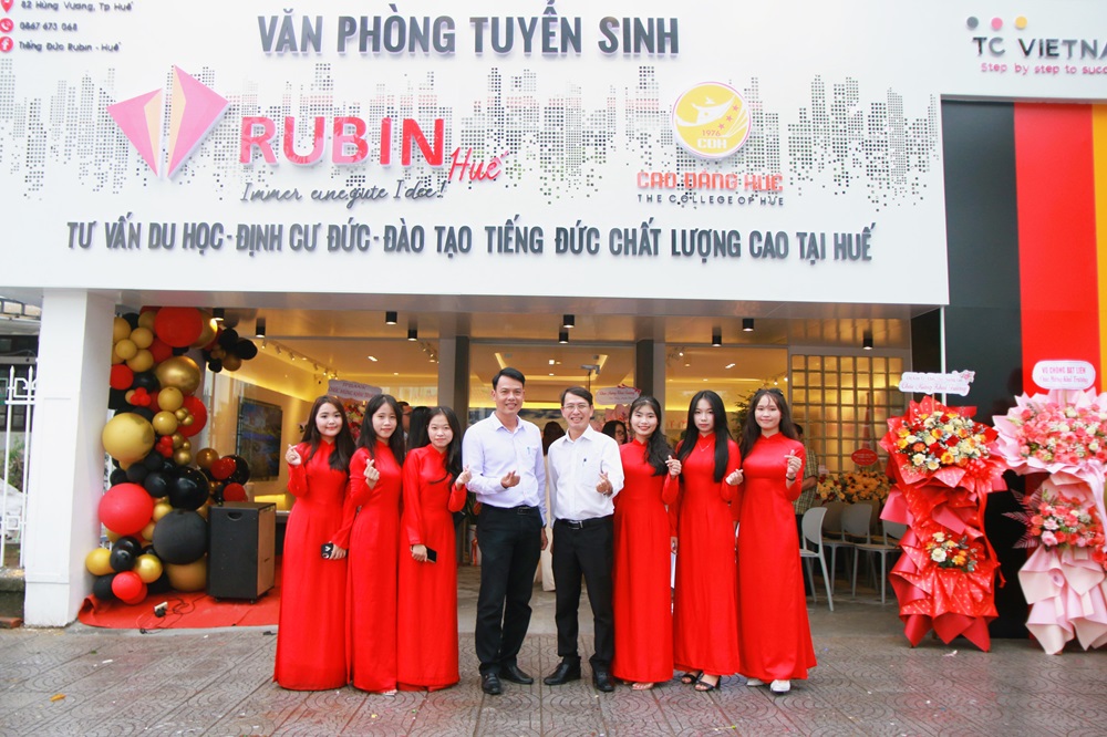 Khai trương Văn phòng tuyển sinh Trung tâm Tiếng Đức Rubin Huế tại 82 Hùng Vương