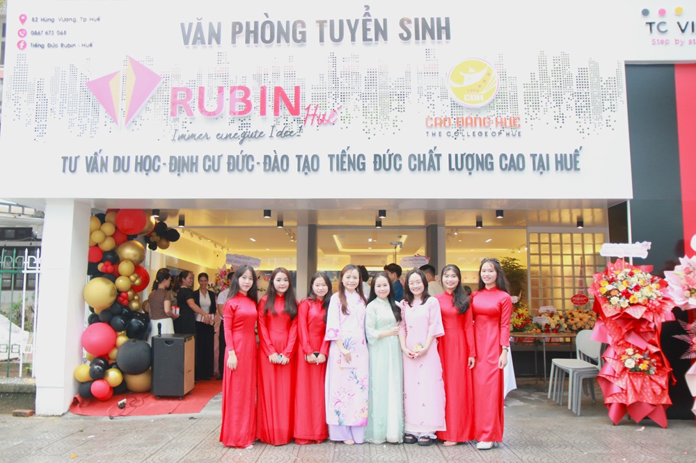 Khai trương Văn phòng tuyển sinh Trung tâm Tiếng Đức Rubin Huế tại 82 Hùng Vương