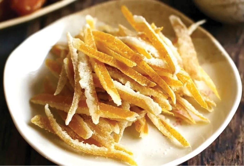 Candied thanh tra peel  