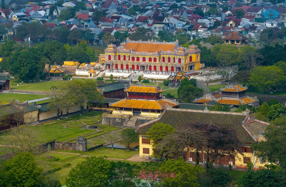 Kien Trung Palace from above