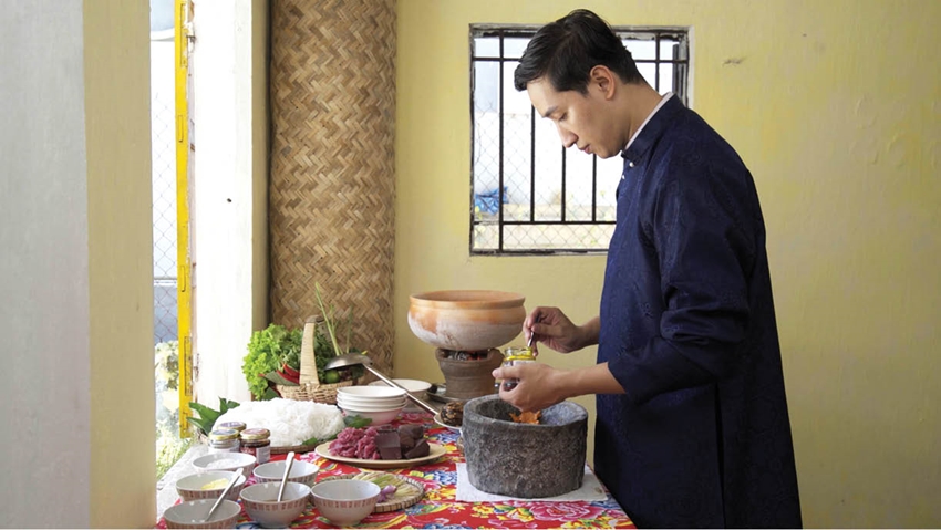Đào Hữu Quý luôn mang trong mình tình yêu đối với ẩm thực và văn hóa Huế