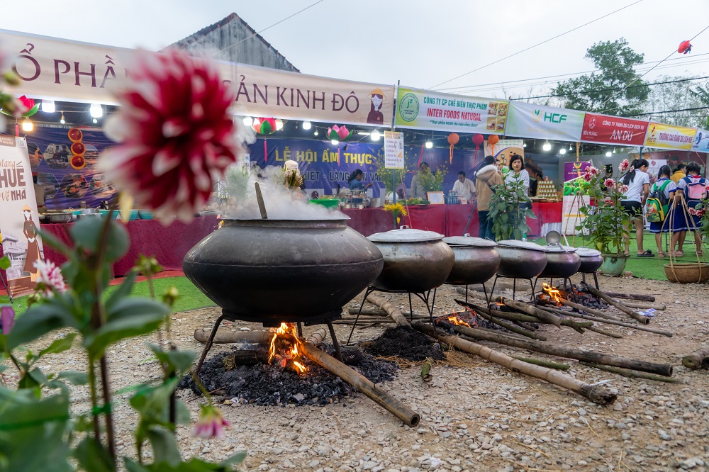 Culinary space honoring Traditional Craft - Van Cu noodle making at the program