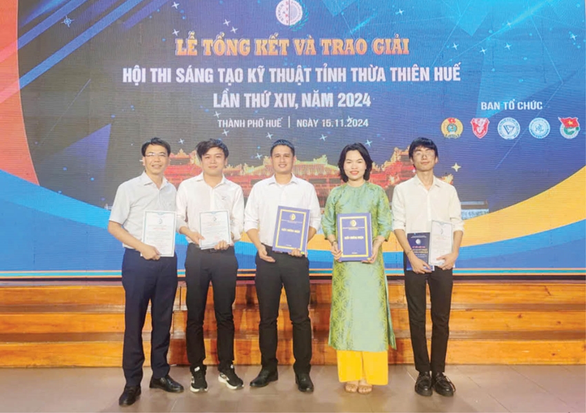 Hệ thống quản lý cây xanh đô thị đã nhận được giải Nhì ở Hội thi Sáng tạo Kỹ thuật tỉnh Thừa Thiên Huế (nay là thành phố Huế) lần thứ XIV năm 2024. Ảnh: Gia Huy 