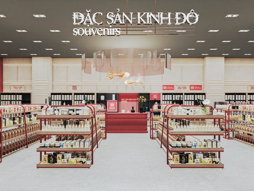 The space of Kinh Do cultural - culinary experience complex