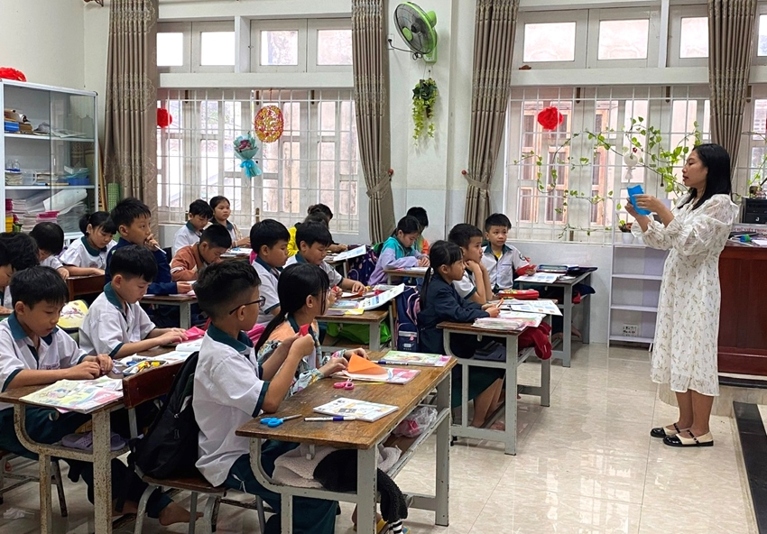  Giờ học tại Trường tiểu học Thuận Thành (quận Phú Xuân). Ảnh minh họa