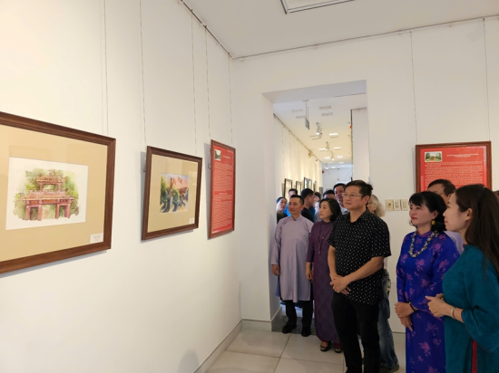 Một góc không gian trưng bày triển lãm
