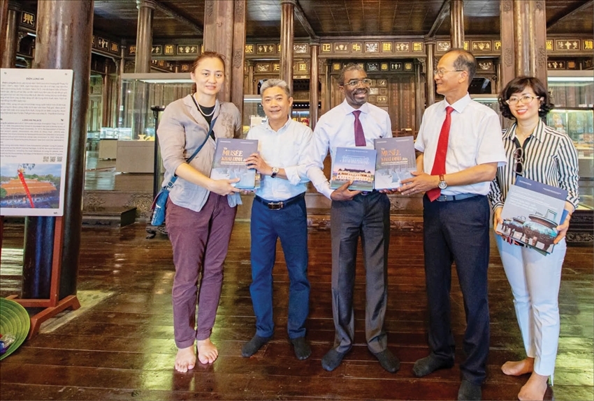 UNESCO World Heritage Center Director Lazare Eloundou visited the Hue Museum of Royal Antiquities in late May 2025 