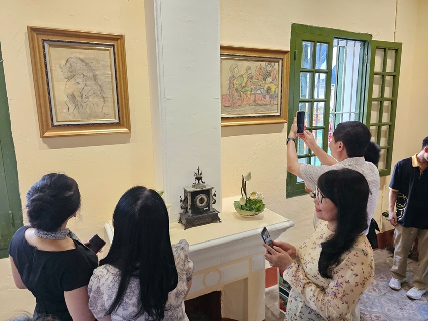 An exhibition space at Cecile Le Pham Fine Arts Museum. Photo: P. THANH