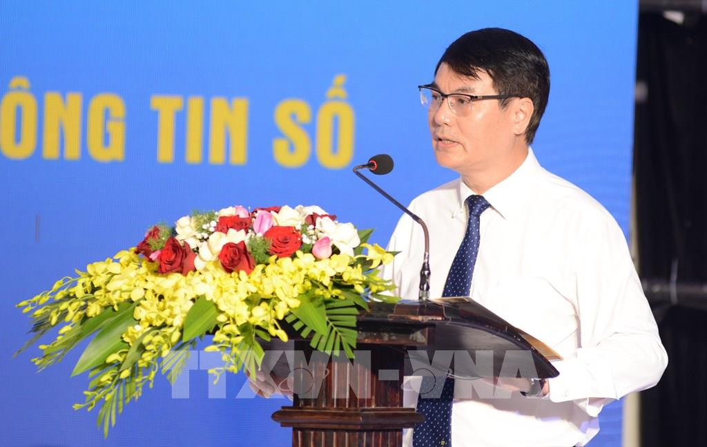 Ông Nguyễn Xuân Dũng, Giám đốc Thư viện Quốc gia Việt Nam, phát biểu. Ảnh: Văn Dũng-TTXVN