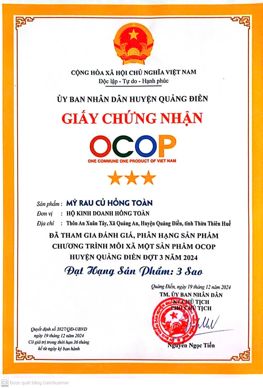 Mỳ rau củ Hồng Toàn – Bánh canh rau củ Huế