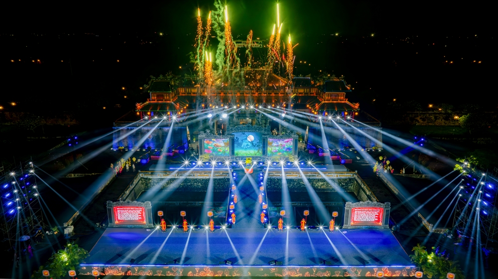 Firework display at the program