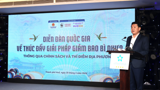 Ông Hoàng Hải Minh, Phó Chủ tịch UBND Thành phố Huế phát biểu tại chương trình