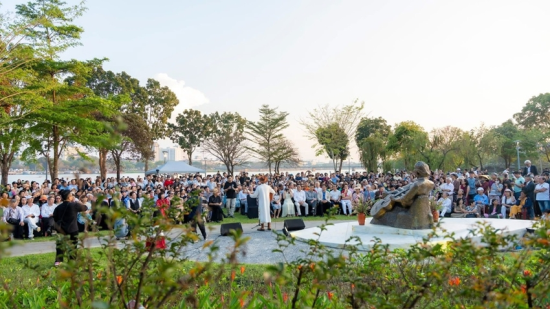 Công viên Trịnh Công Sơn, một điểm hẹn, một nơi chốn để những tấm lòng nguồn cội tìm về với Huế. Ảnh: Tư liệu