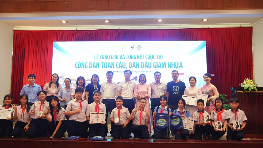 Huế trao giải và tổng kết Cuộc thi “Công dân toàn cầu, dẫn đầu giảm nhựa”
