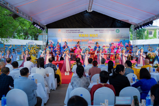 Khai mạc Lễ hội ẩm thực chay - Festival Huế 2026. Ảnh: H. Lê