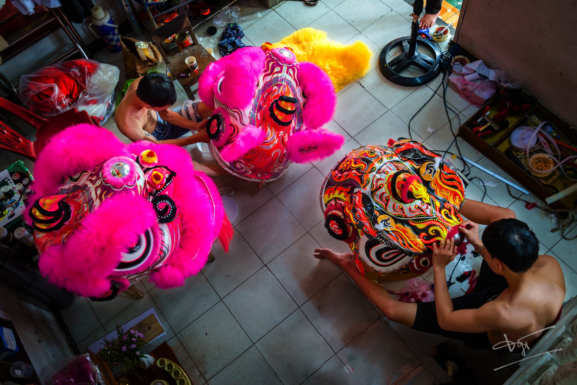 Cách làm đầu lân đẹp