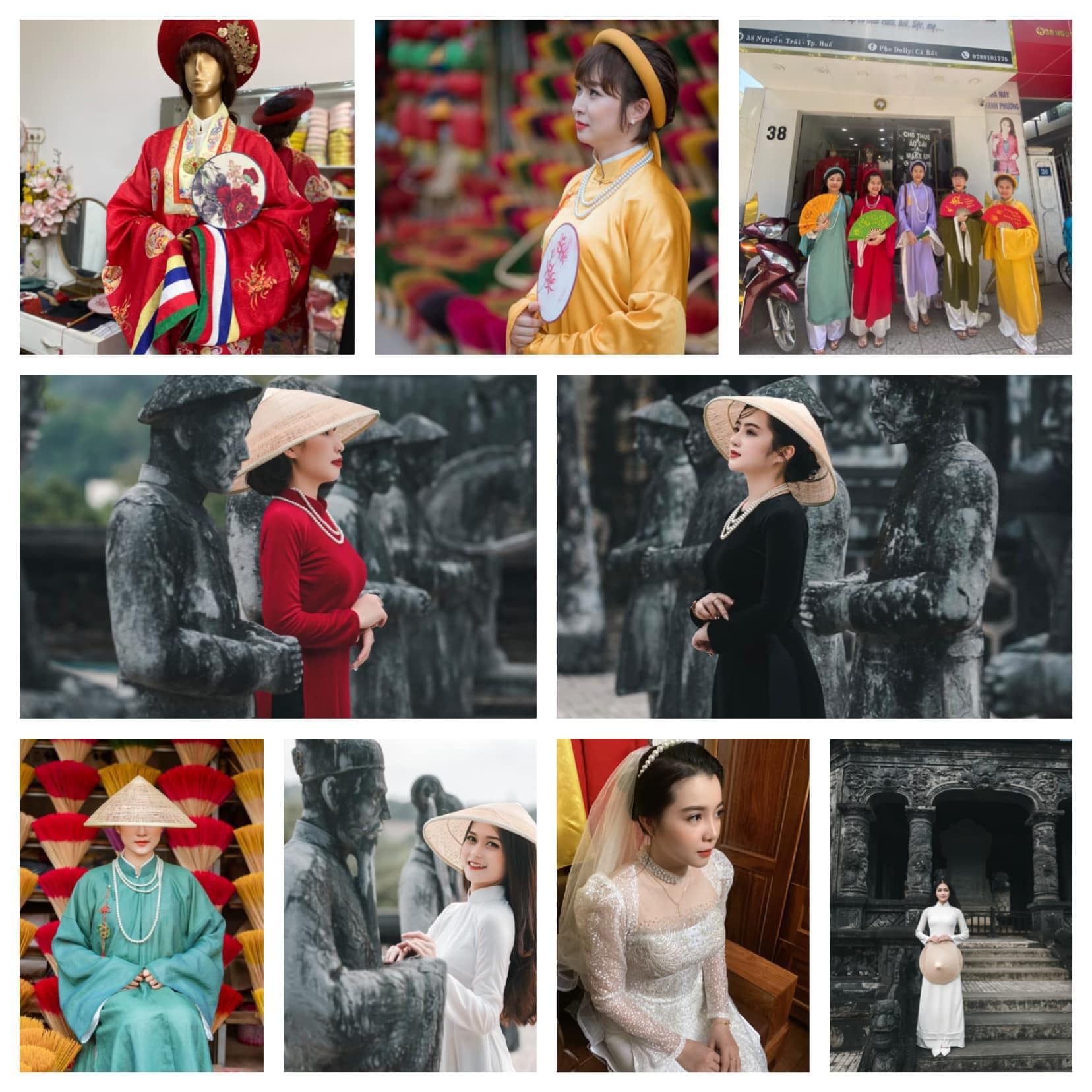 Địa chỉ Phe Dolly bảng giá thuê cổ phục ở Huế