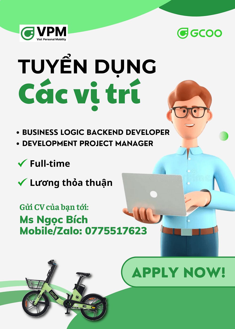 VietPM tuyển dụng nhiều vị trí IT chất lượng cao tại Huế